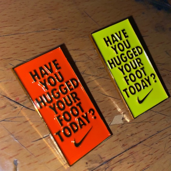 2 have you hugged your foot today? nike pins - Picture 6 of 8